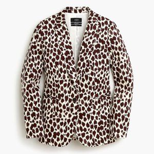J. Crew Parke Blazer in Giraffe Animal Print Size 12